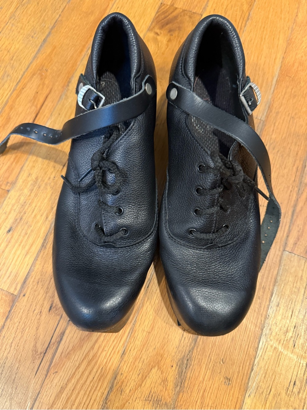 Rutherford Made in Ireland Black Leather Tap Hard Shoes